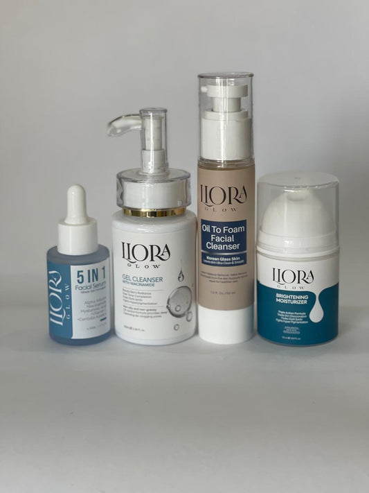 5-in-1 Facial Serum, Niacinamide Cleanser, Oil-to-Foam Cleanser, Brightening Moisturizer