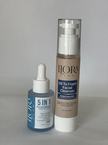 5 in 1 FACIAL SERUM + OIL TO FOAM FACIAL CLEANSER