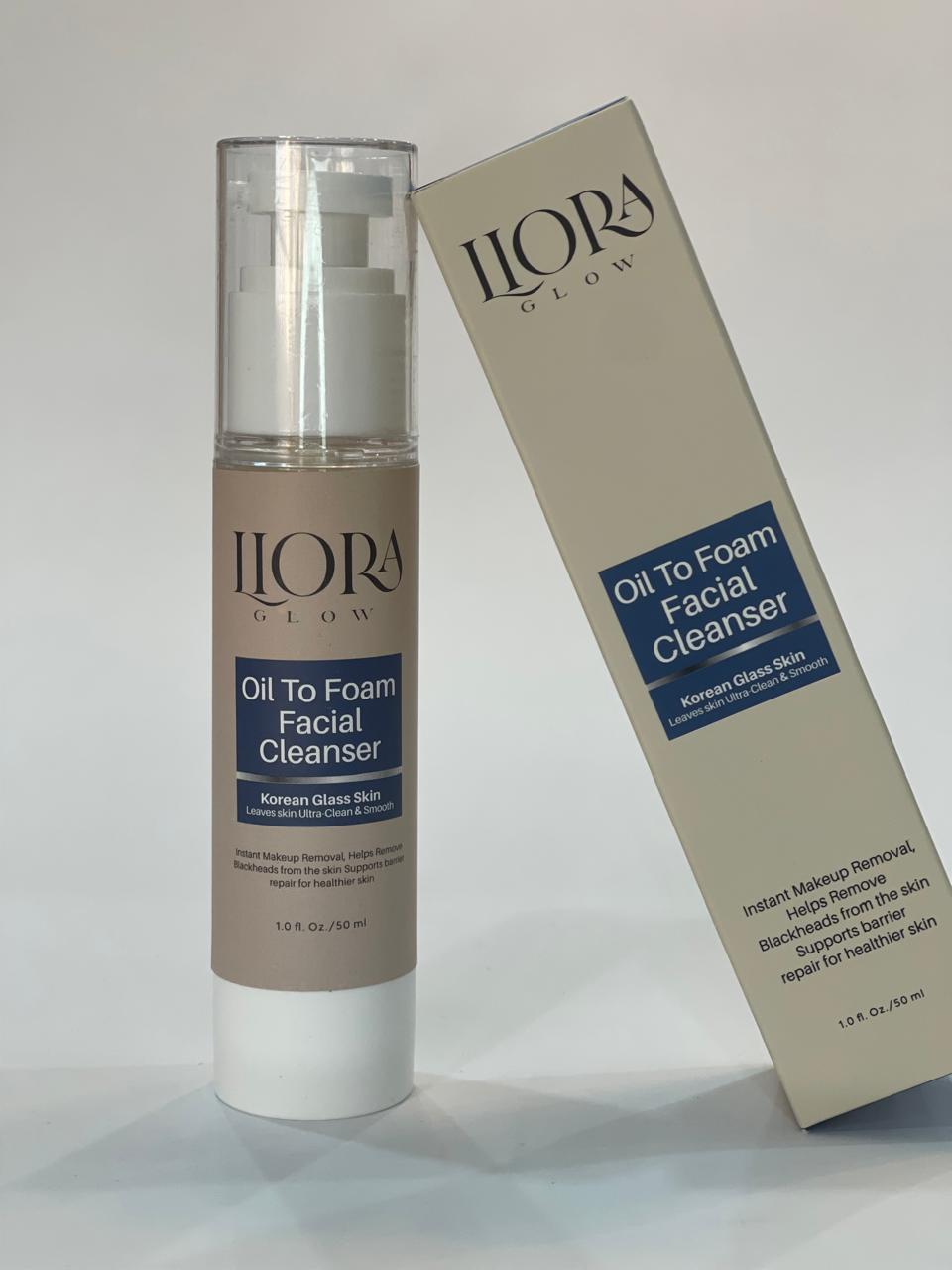 Oil to foam cleanser