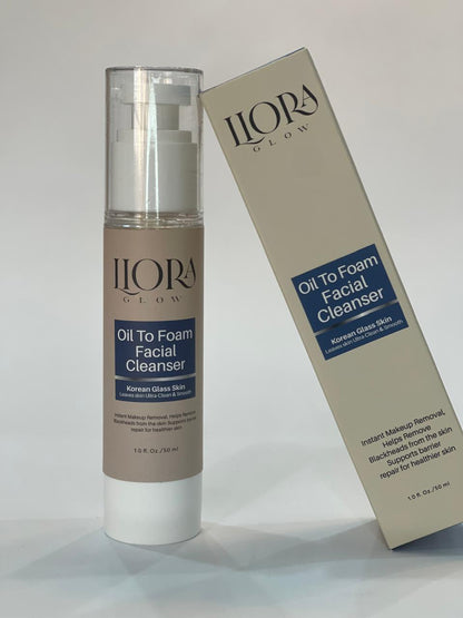 Oil to foam cleanser