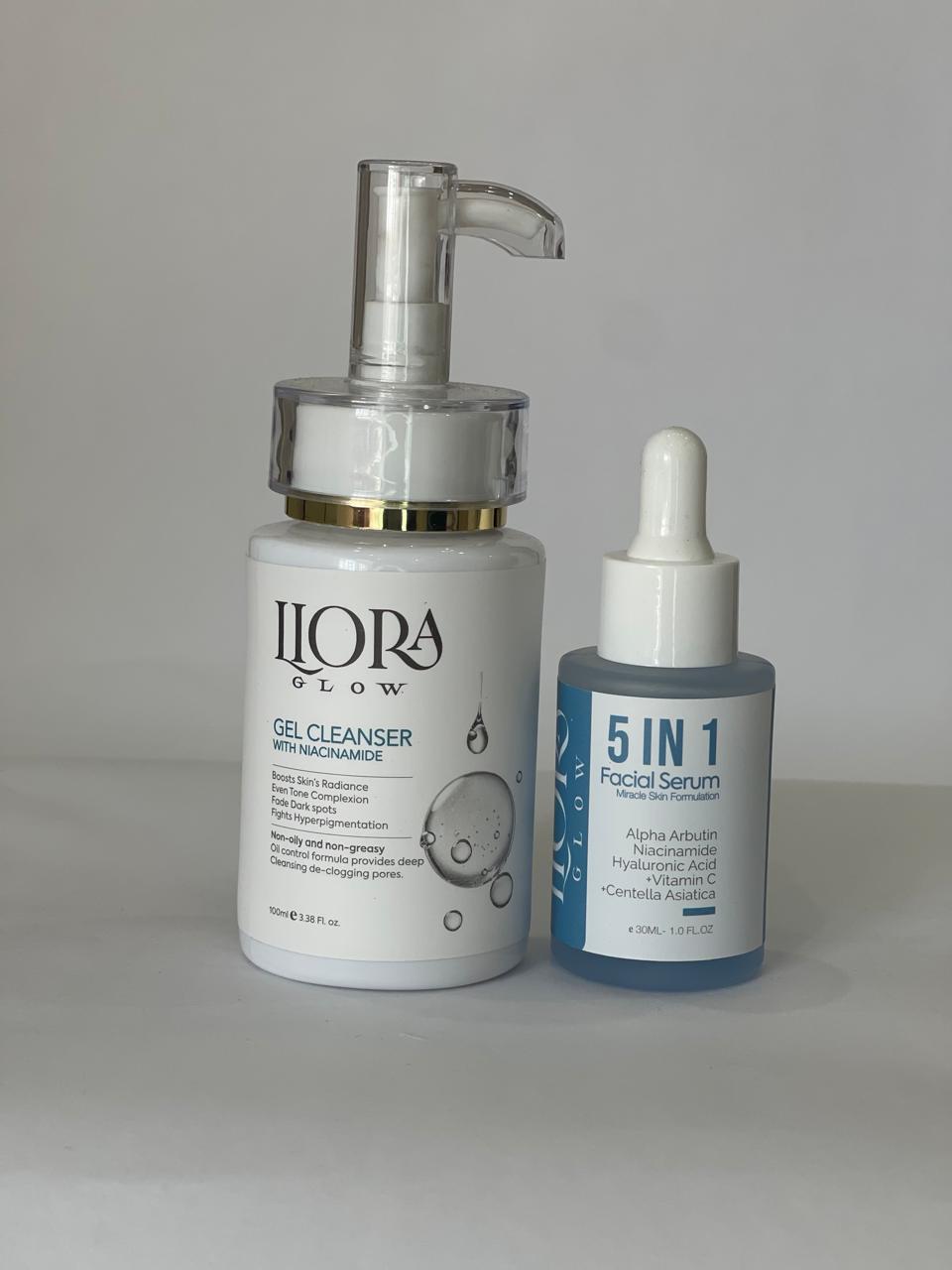 Niacinamide Gel Cleanser, 5-in-1 Facial Serum