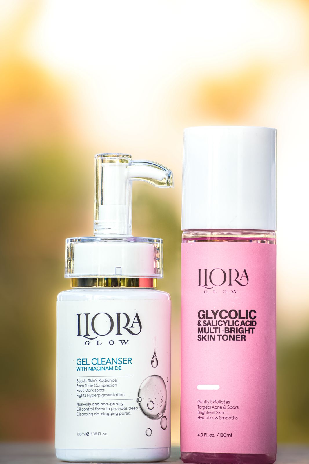 Niacinamide Gel Cleanser, Glycolic Acid Toner