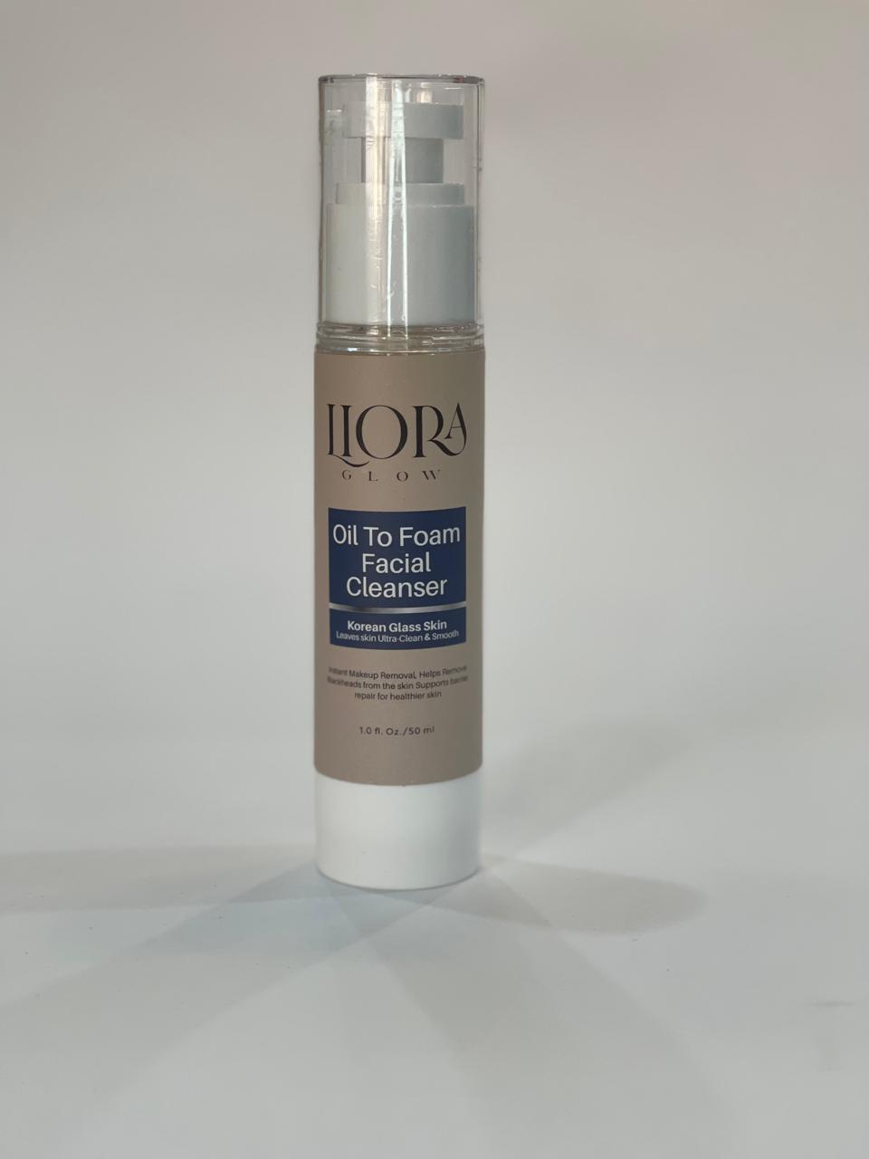 Oil to foam cleanser